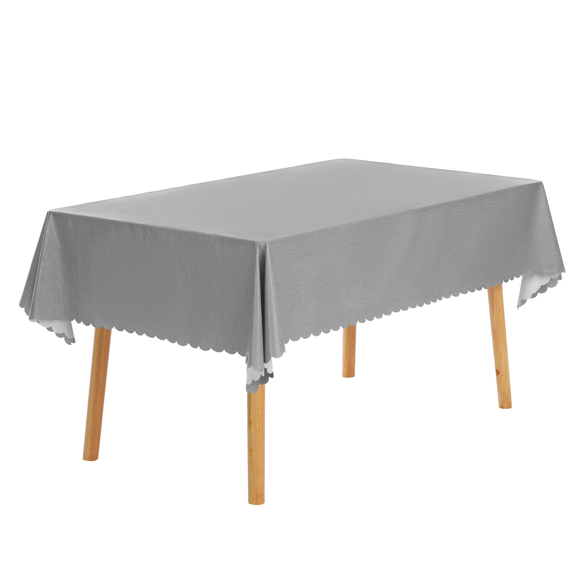 Unique Bargains 1 Pack Oil-Proof Water Resistance Table Cover Grey 55" x 55"