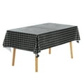 thumbnail image 1 of Unique Bargains 1 Pack Rectangle Tablecloth, Waterproof Polyvinyl chloride Table Cover Black 55x55inch, 1 of 5