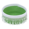 thumbnail image 1 of Unique Bargains 1 Pack Woven Storage Basket for Entryway Desk Green 8.1*3.7in, 1 of 5