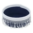 thumbnail image 1 of Unique Bargains 1 Pack Woven Storage Basket for Entryway Desk Navy 8.1*3.7in, 1 of 5