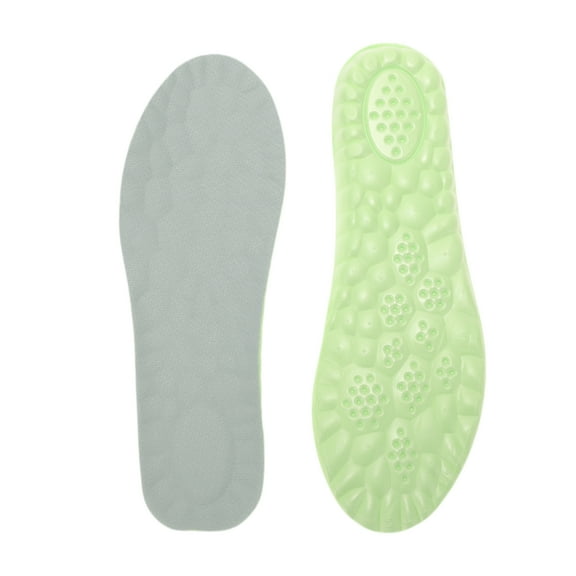 Unique Bargains 1 Pair 6D Height Increase 0.59" Shoe Inserts Fit Shoe Size 35/36 Green Gray