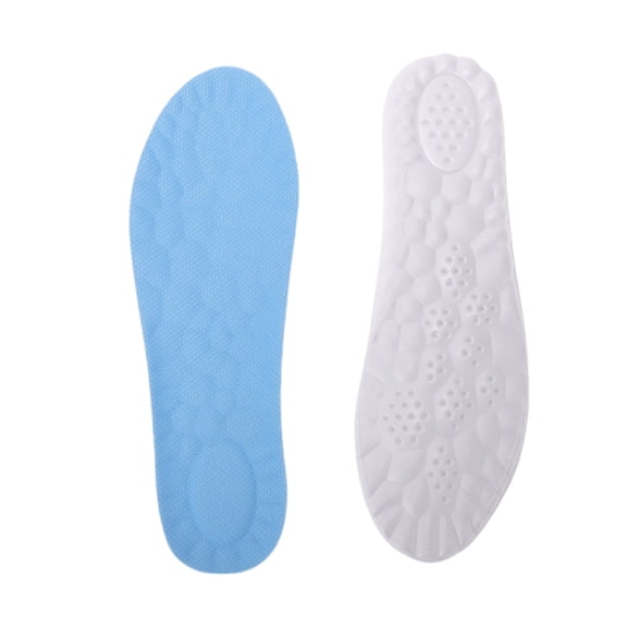 Unique Bargains 1 Pair 6D Height Increase 0.59" Shoe Inserts Fit Shoe Size 37/38 White Blue