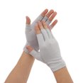 thumbnail image 1 of Unique Bargains 1 Pair Anti-slip Polka Dot Manicure Gloves Gray, 1 of 6