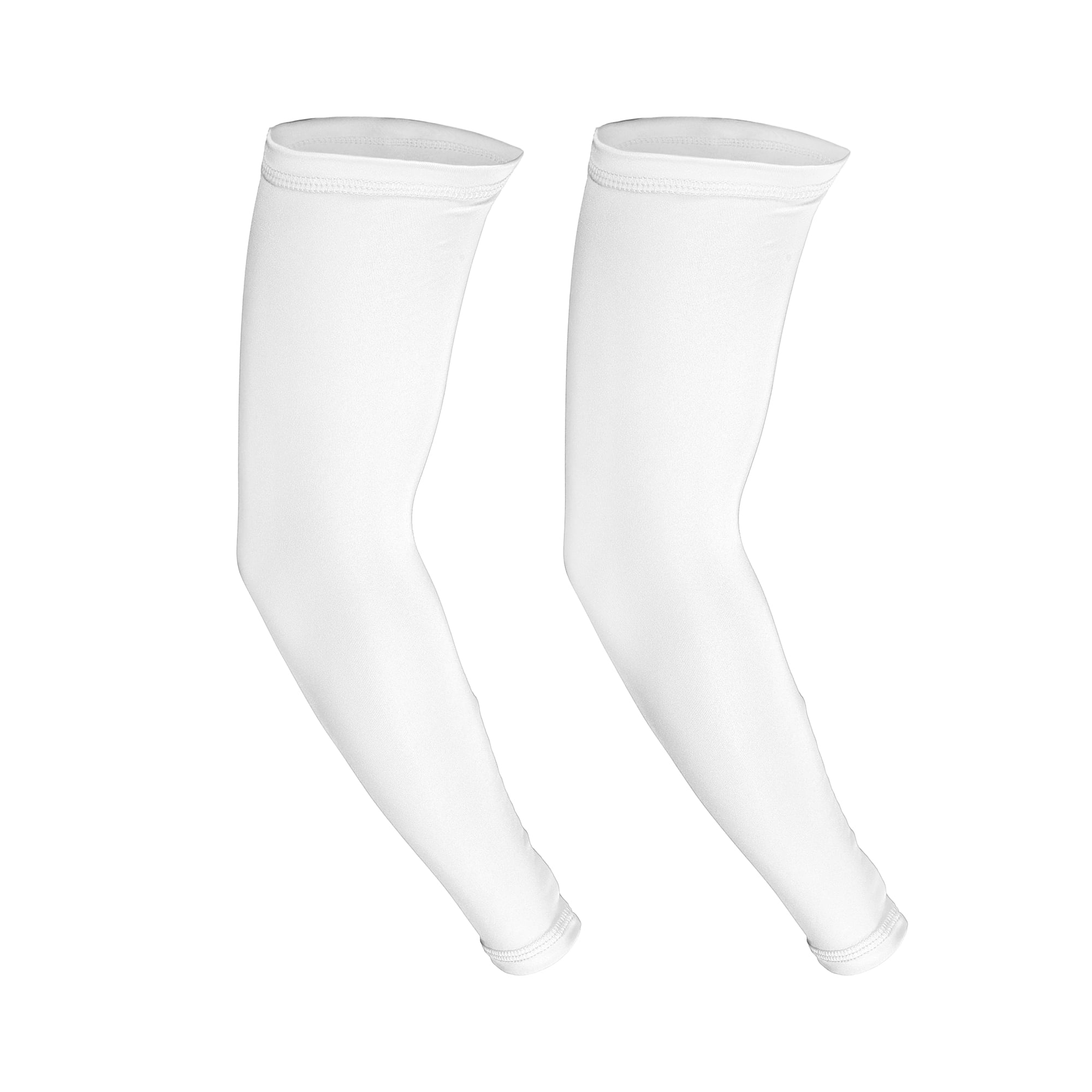 Unique Bargains 1 Pair Arm Shapers Arm Slimming Sleeves Polyester White