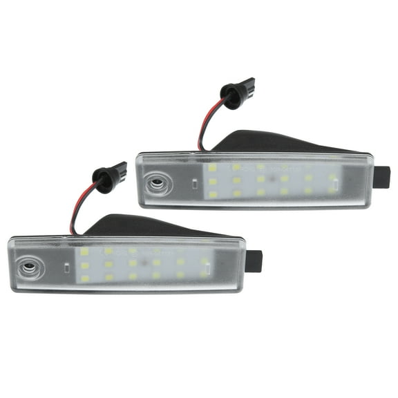 Unique Bargains 1 Pair Car 6500K White 3528SMD LED License Plate Light Assembly 8127348010 for Toyota Highlander 2008-14