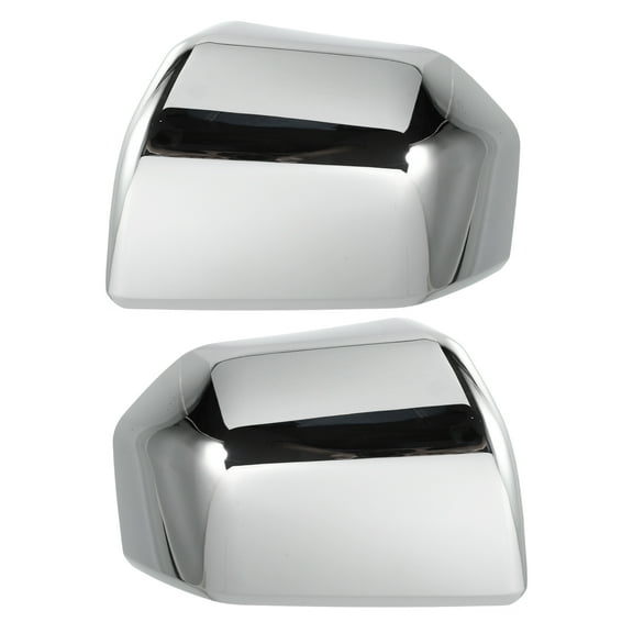 Unique Bargains 1 Pair Car Exterior Plated Mirror Cover Top Half Mirror?Cover for Ford F150 2015-2020 Silver Tone