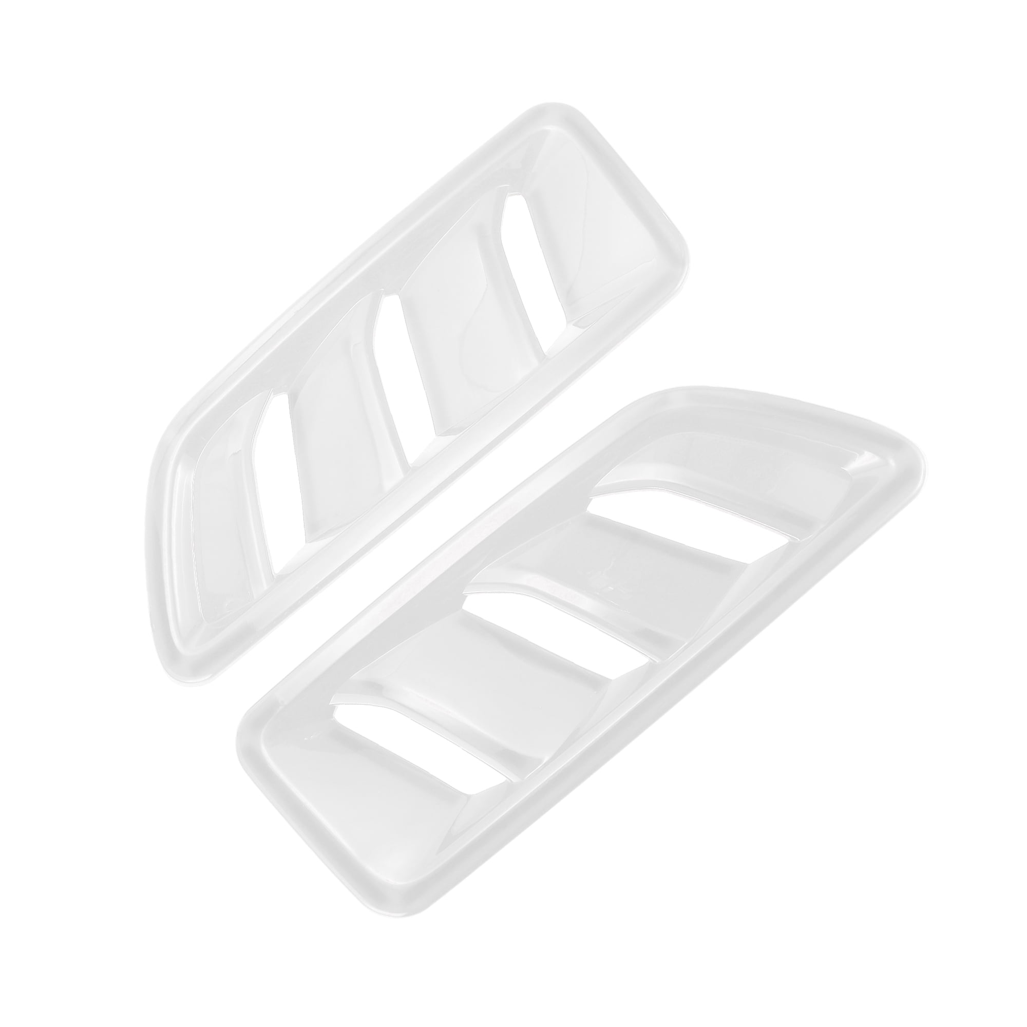 Unique Bargains 1 Pair Car Front Hood Air Outlet Vent Cover Trim for Jeep Wrangler JL JLU Gladiator 2018-2024 Hood Engine Bonnet Air Vent Outlet Cover Bezels ABS White