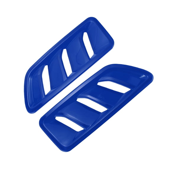 Unique Bargains 1 Pair Car Front Hood Air Outlet Vent Cover Trim for Jeep Wrangler JL JLU Gladiator 2018-2024 Hood Engine Bonnet Air Vent Outlet Cover Bezels ABS Blue