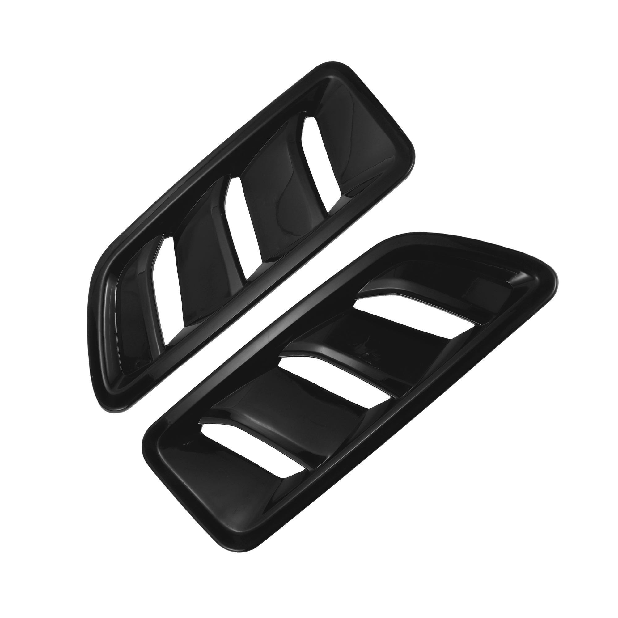 Unique Bargains 1 Pair Car Front Hood Air Outlet Vent Cover Trim for Jeep Wrangler JL JLU Gladiator 2018-2024 Hood Engine Bonnet Air Vent Outlet Cover Bezels ABS Black