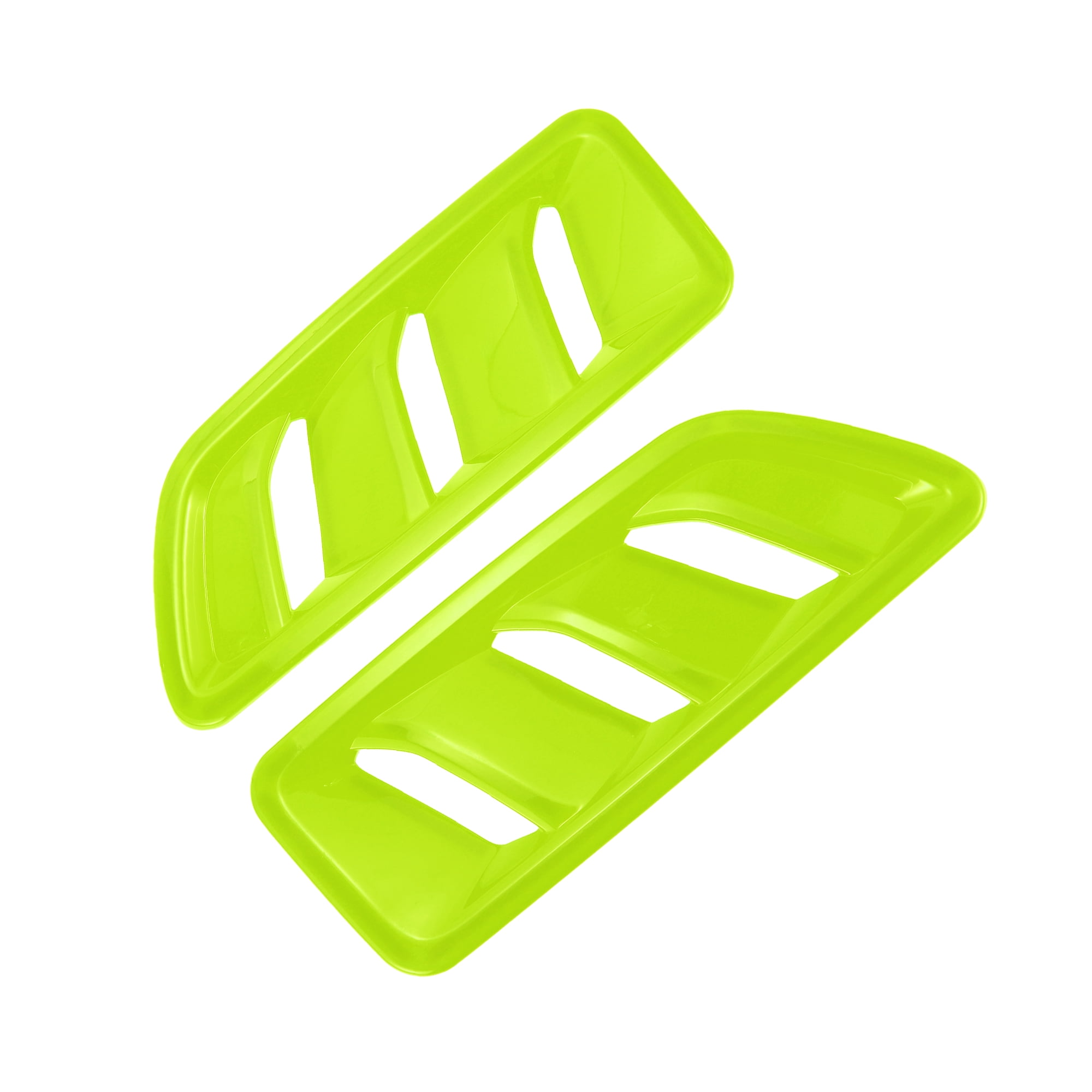 Unique Bargains 1 Pair Car Front Hood Air Outlet Vent Cover Trim for Jeep Wrangler JL JLU Gladiator 2018-2024 Hood Engine Bonnet Air Vent Outlet Cover Bezels ABS Green