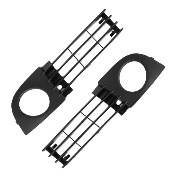 Unique Bargains 1 Pair Car Front Left Right Fog Light Grill for Audi A6 C5 2002-2005 No.4B0807682T/4B0807681T ABS Black