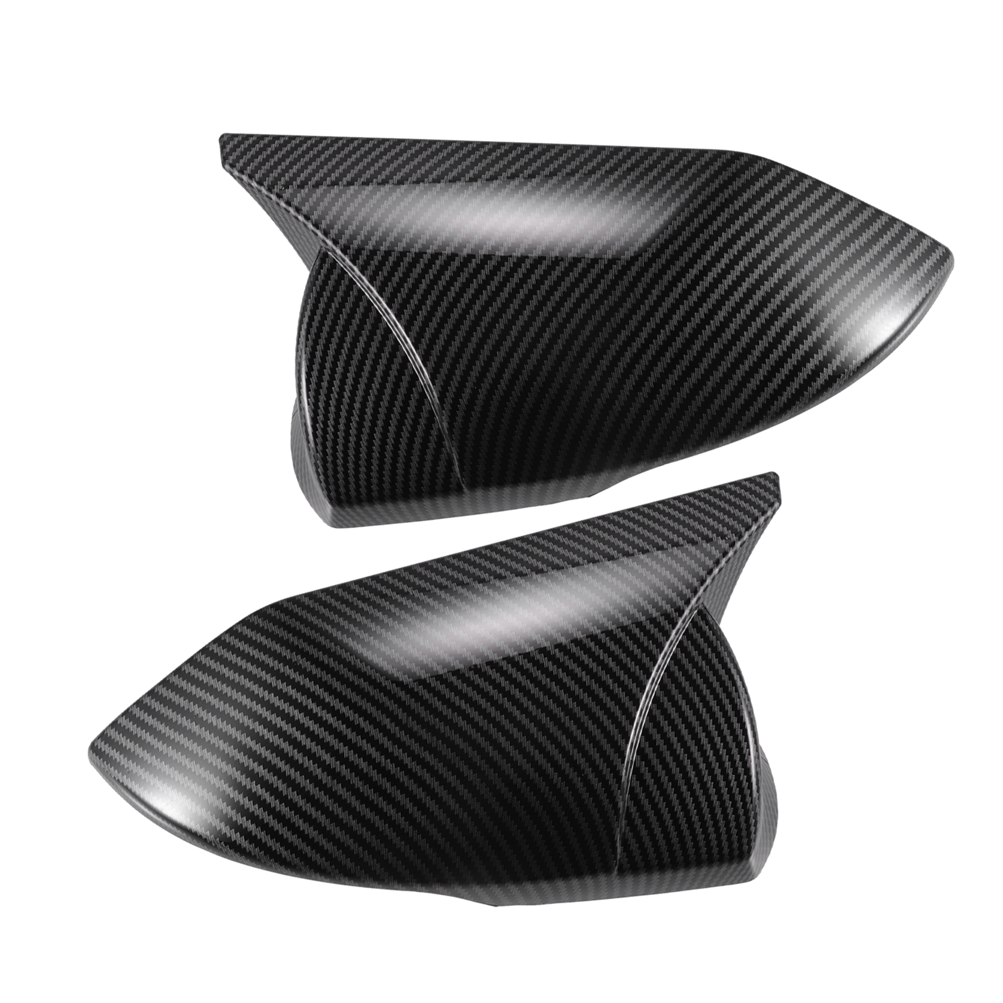 Side View Mirror Covers For Toyota Sienna 2021-2024 - Carbon Fiber Style ABS Trim, 2-Piece Set