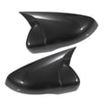 thumbnail image 1 of Unique Bargains 1 Pair Car Rear View Side Mirror Cover Cap Carbon Fiber Pattern for Volkswagen Golf 6 MK6 Touran, 1 of 6