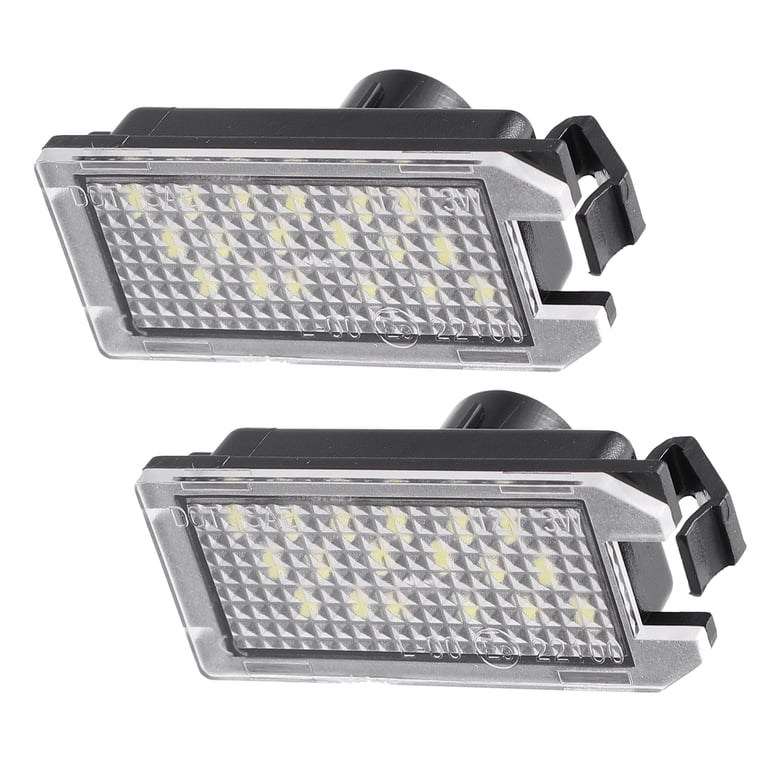 Unique Bargains 1 Pair Car White LED License Plate Light Assembly