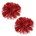 thumbnail image 1 of Unique Bargains 1 Pair Cheerleader Pom Poms Finger Ring Cheerleading Practice Poms Red, 1 of 6