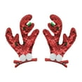 thumbnail image 1 of Unique Bargains 1 Pair Christmas Hair Clips Double Antlers Hairdo Clip for Christmas 1.97"x0.79"x4.33" Red, 1 of 6