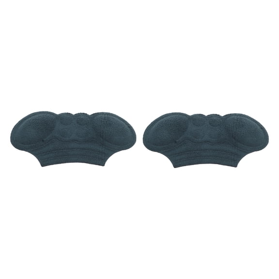 Unique Bargains 1 Pair Cuttable Shoes Heel Pads for Prevent Rubbing 0.2'' Navy Blue