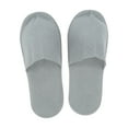 thumbnail image 1 of Unique Bargains 1 Pair Disposable Slippers Foldable Anti-slip Hotel Slippers Gray, 1 of 5