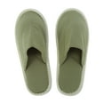 thumbnail image 1 of Unique Bargains 1 Pair Disposable Slippers Foldable Closed Toe Hotel Slippers Green, 1 of 5