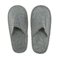 thumbnail image 1 of Unique Bargains 1 Pair Disposable Slippers Foldable Closed Toe Hotel Slippers Medium Gray, 1 of 5