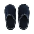 thumbnail image 1 of Unique Bargains 1 Pair Disposable Slippers Foldable Closed Toe Hotel Slippers Small Navy Blue, 1 of 5
