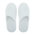 thumbnail image 1 of Unique Bargains 1 Pair Disposable Slippers Foldable Hotel Slippers for Family White, 1 of 5