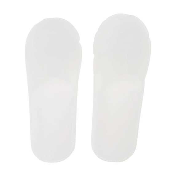 Unique Bargains 1 Pair Disposable Slippers Foldable Non Slip Hotel Slippers White