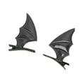 thumbnail image 1 of Unique Bargains 1 Pair Duckbill Clip Cute Halloween Bat Design Hair Clip Black, 1 of 5