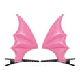 thumbnail image 1 of Unique Bargains 1 Pair Duckbill Clip Halloween Bat Hair Clip for Women Pink, 1 of 5