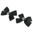 thumbnail image 1 of Unique Bargains 1 Pair Duckbill Clip Halloween Double Bow Hair Clip for Women Black, 1 of 5
