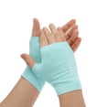 thumbnail image 1 of Unique Bargains 1 Pair Elegant Ice-sensing Sunscreen Manicure Gloves Blue, 1 of 6