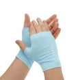 thumbnail image 1 of Unique Bargains 1 Pair Elegant Ice-sensing Sunscreen Manicure Gloves Deep Blue, 1 of 6