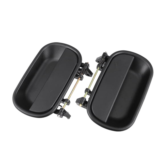 Unique Bargains 1 Pair Exterior Door Handle Compatible for ISUZU NPR HPR-HD Durable Plastic Metal Black Left Right Side