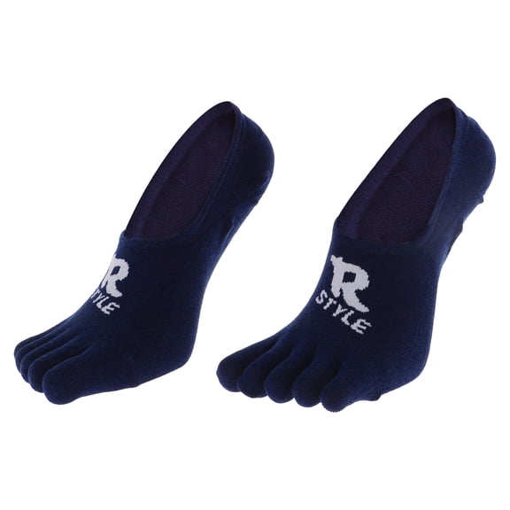 Unique Bargains 1 Pair Five Toe Socks Breathable Comfortable Socks for Men Dark Blue