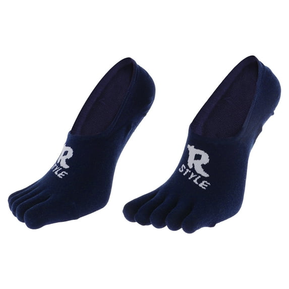 Unique Bargains 1 Pair Five Toe Socks Breathable Comfortable Socks for Men Dark Blue