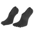 thumbnail image 1 of Unique Bargains 1 Pair Five Toe Socks Breathable Durable Socks Dark Gray Male, 1 of 6