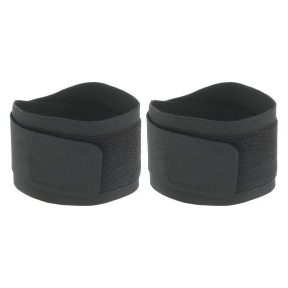 Unique Bargains 1 Pair Flexible Wristbands Comfortable Wristbands for Sport Black