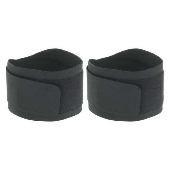 Unique Bargains 1 Pair Flexible Wristbands Comfortable Wristbands for Sport Black