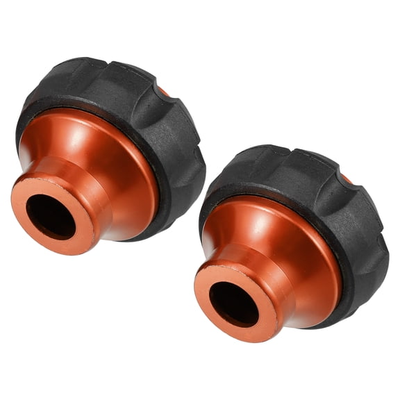 Unique Bargains 1 Pair Fork Front Motorcycle Sliders Frame Wheel Crash Protector Universal CNC Aluminum Alloy Orange