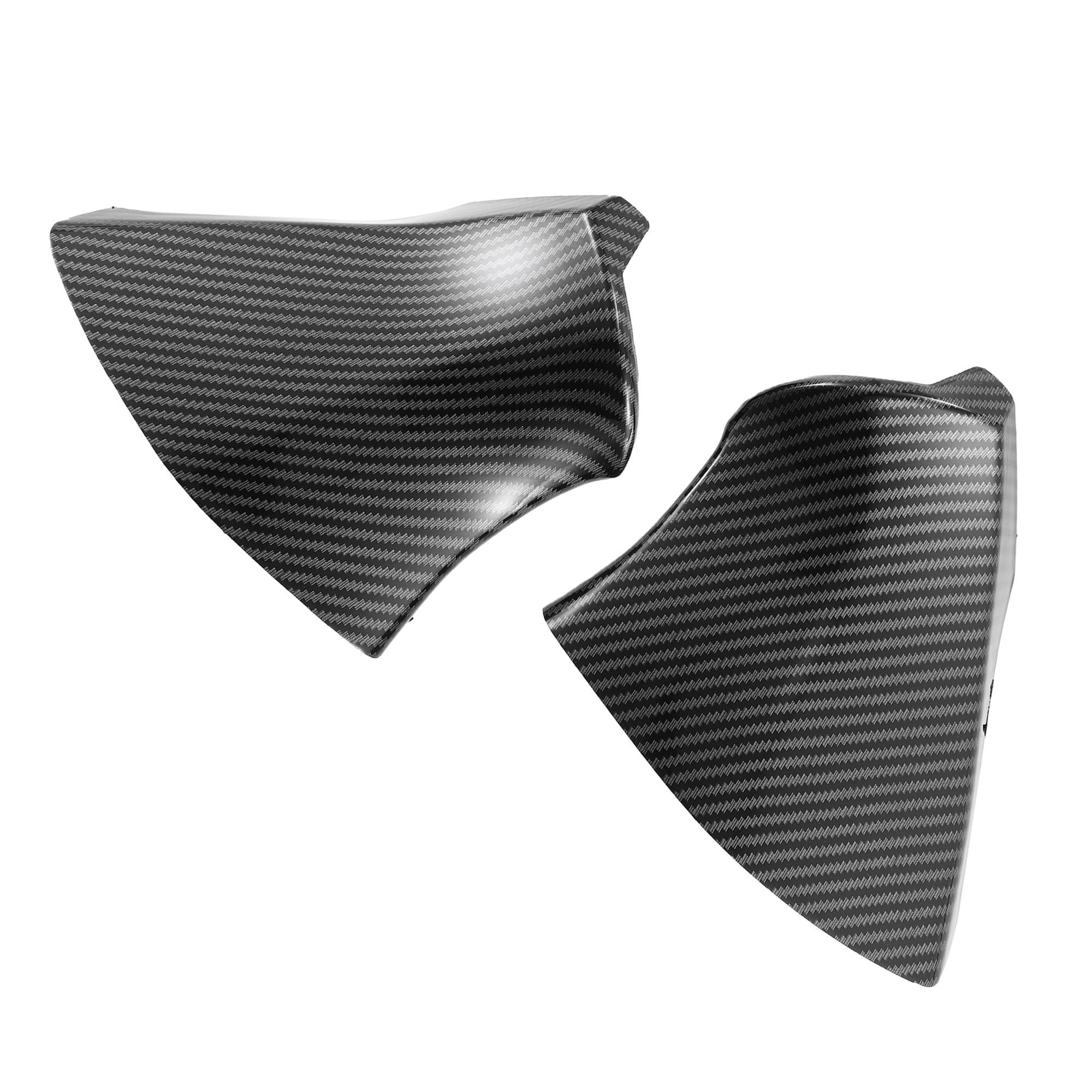 Pair Side Door Wing Mirror Corner Triangle Cover Trim For