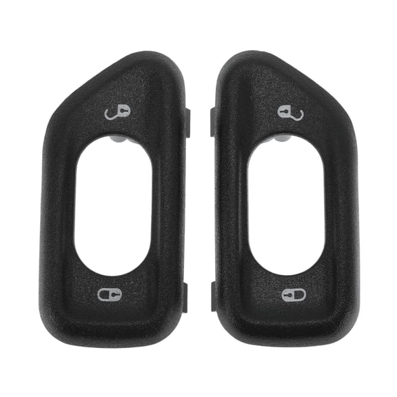 Unique Bargains 1 Pair Front Left Right Side Window Switch Bezel Cover No.68185910AA Door Control Switch Panel Trim for Jeep Wrangler JK 2011-2018 Plastic Black