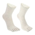 thumbnail image 1 of Unique Bargains 1 Pair Full Finger Five Toe Socks Unisex Non Slip Daily Fit Finger Socks White, 1 of 7