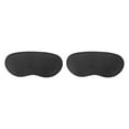 thumbnail image 1 of Unique Bargains 1 Pair Heel Pads Eye Mask-shaped Thickened Heel Pads for Shoes Black, 1 of 6