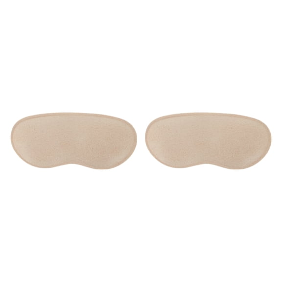 Unique Bargains 1 Pair Heel Pads Eye Mask-shaped Thickened Heel Pads for Shoes Nude