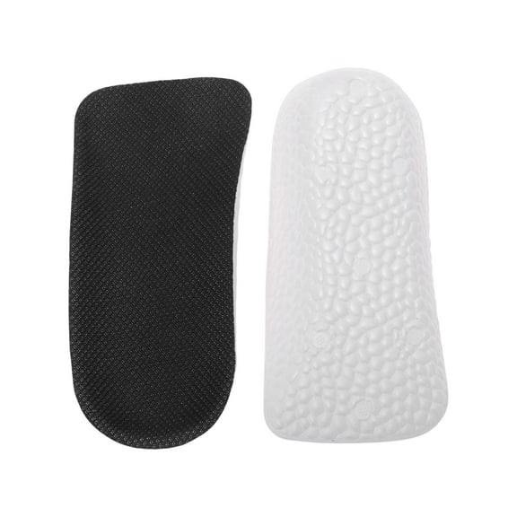 Unique Bargains 1 Pair Height Increase Shoe Inserts Fit Shoe Size 3.5cm White Black