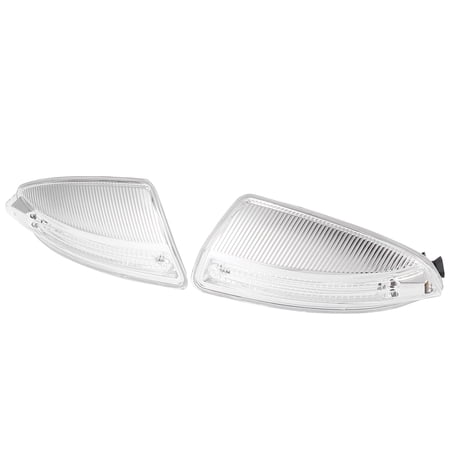 Unique Bargains 1 Pair LED Front Left Right Side Mirror Turn Signal Light for Mercedes-Benz C Class C250 C300 C350 C63