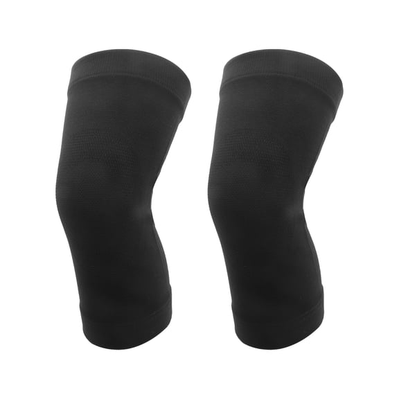 Unique Bargains 1 Pair Lightweight Knee Pads Medium Size Black