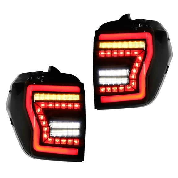 Unique Bargains 1 Pair OLED Tail Lights Assembly Car Sequential Turn Signals for Toyota 4runner 4 Runner 2014-2021