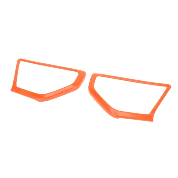Unique Bargains 1 Pair A Pillar Speaker Cover Trim for Jeep Wrangler JL JLU 18-24 Window A Pillar Front Speaker Cover Stereo Audio Frame Trims ABS Orange