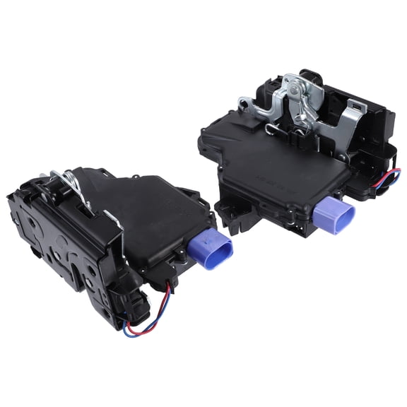 Unique Bargains 1 Pair Rear Left Right Car Door Latch Actuator Door Lock Central Lock Actuator Fit for VW Polo 9N Black, Silver Tone